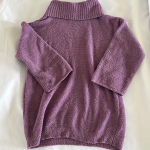 Fuzzy purple tunic